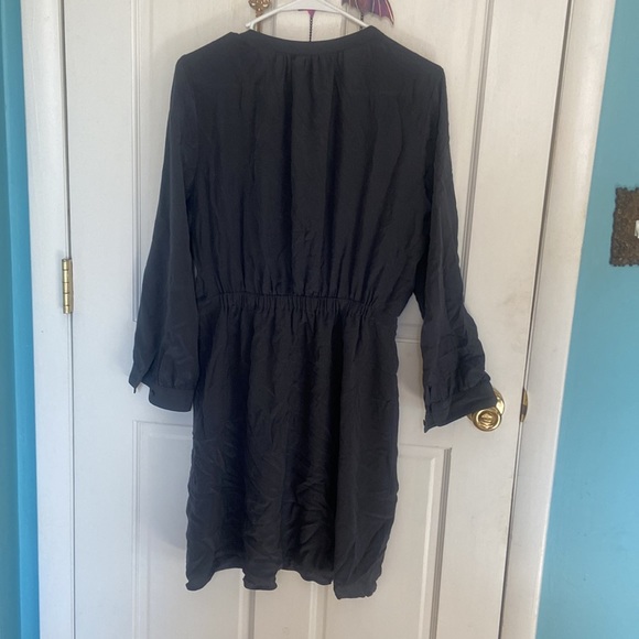 ✨HP✨ Madewell Silk Faux-Wrap Dress - Picture 3 of 5